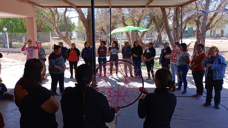 Se realizó un encuentro de mujeres campesinas y populares de cuyo